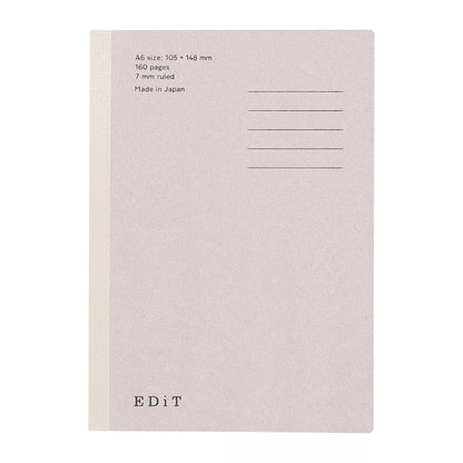 EDiT Notebook A6 /160 pages - 7 mm Ruled