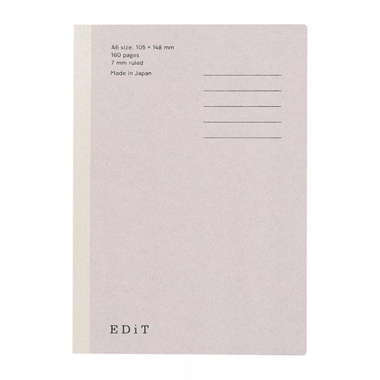 EDiT Notebook A6 /160 pages - 7 mm Ruled