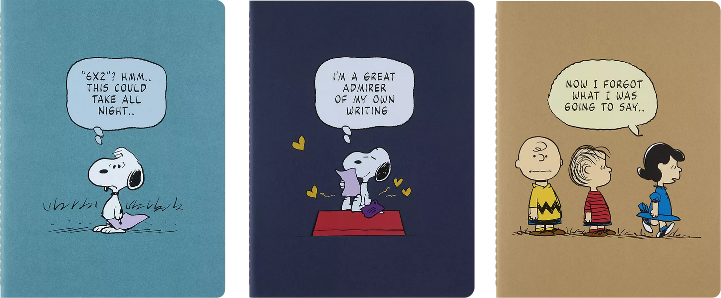 Le Peanuts Bundle x3 Notebooks - Moleskine