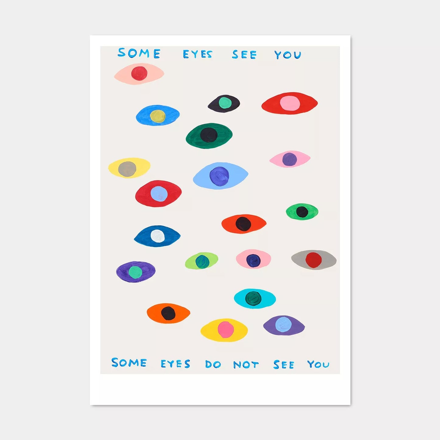 A5 Postcard Some Eyes - David Shrigley