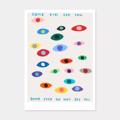 A5 Postcard Some Eyes - David Shrigley