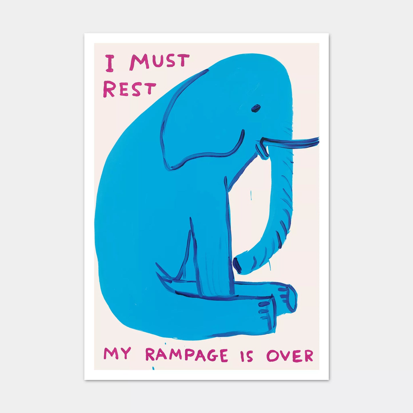A5 Postcard Must Rest - David Shrigley