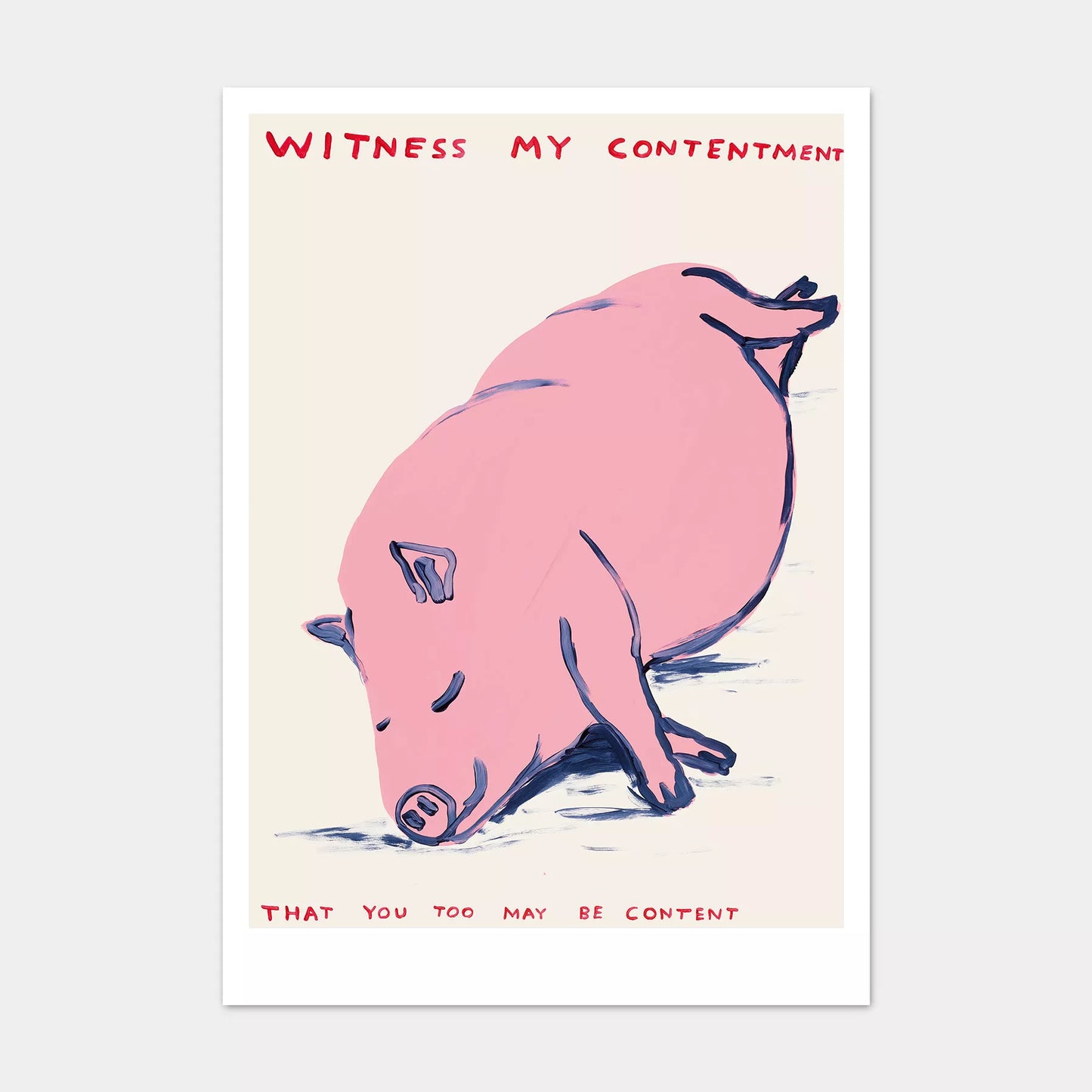 A5 Postcard Contentment - David Shrigley