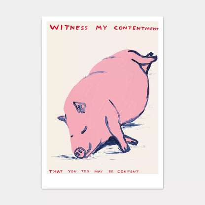 A5 Postcard Contentment - David Shrigley
