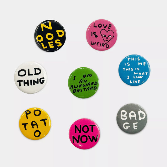 Badge Set 2 - David Shrigley