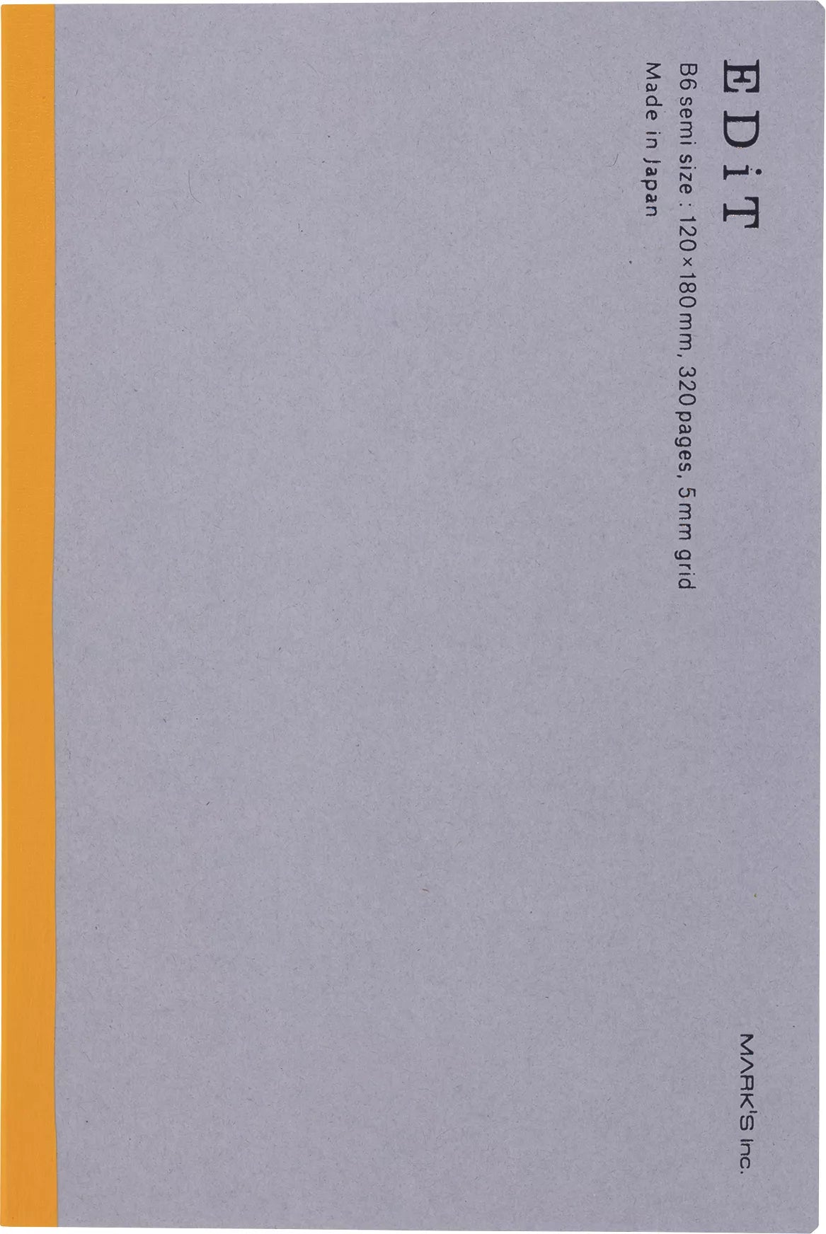 Edit PVC B6 Refill - 5mm Grid Notebook