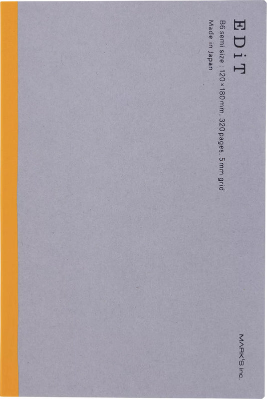 Edit PVC B6 Refill - 5mm Grid Notebook