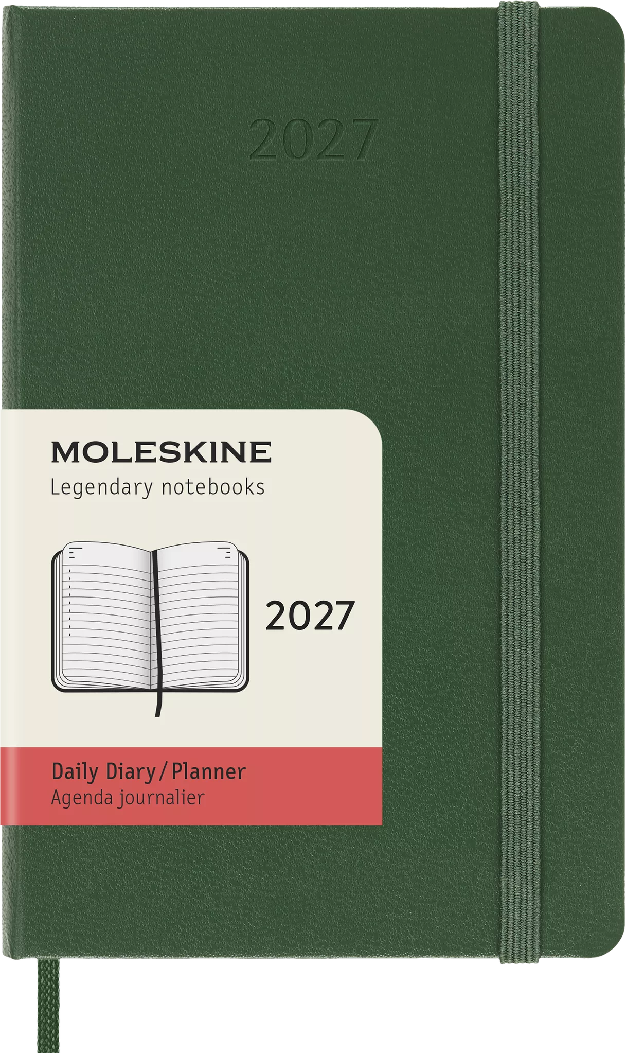 Moleskine 12 Month Daily Diary /Planner 2027 - Myrtle Green