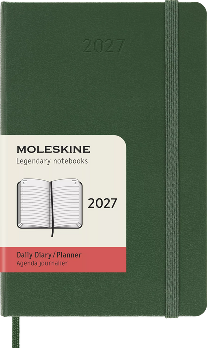 Moleskine 12 Month Daily Diary /Planner 2027 - Myrtle Green