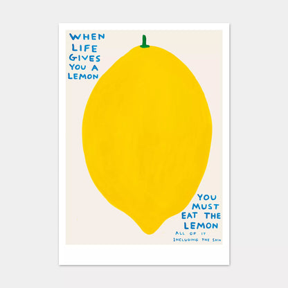 A5 Postcard Lemon - David Shrigley