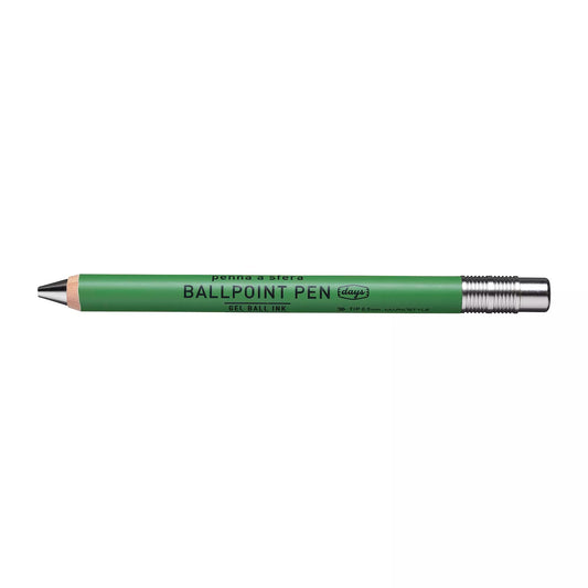 Days Gel Wood Ball Pen - Green