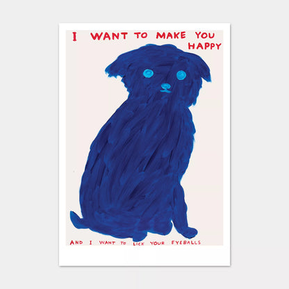 A5 Postcard Make You Happy - David Shrigley