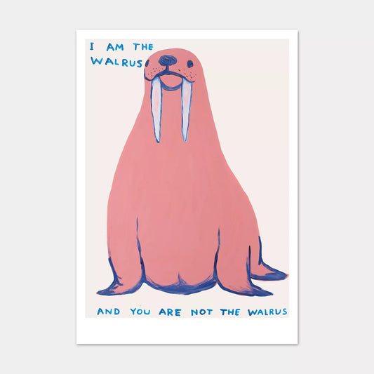 A5 Postcard Walrus - David Shrigley