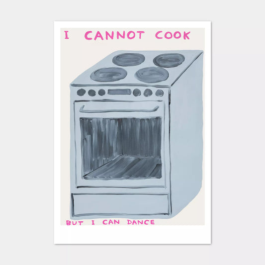 A5 Postcard Can't Cook - David Shrigley