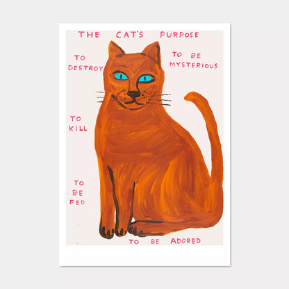 A5 Postcard Cat - David Shrigley