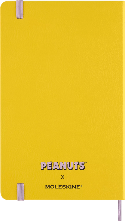 Peanuts Boxed Large Ruled Hardcover Notebook, Stickers, Bookmark & Patch- Moleskine