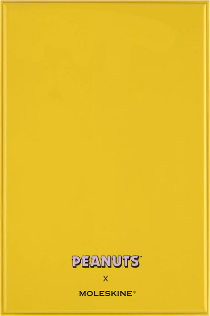 Peanuts Boxed Large Ruled Hardcover Notebook, Stickers, Bookmark & Patch- Moleskine