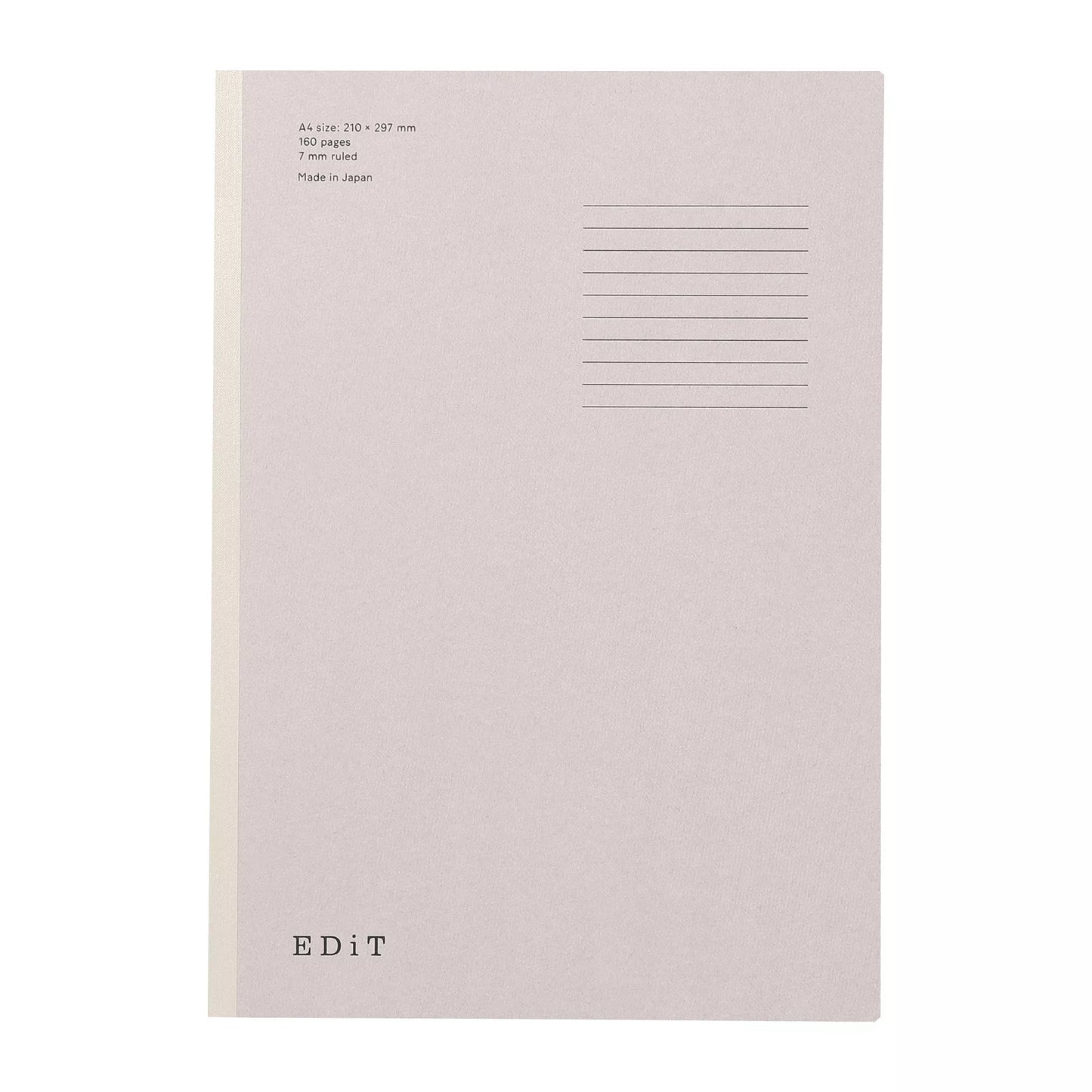 EDiT Notebook A4 /160 pages - 7 mm Ruled
