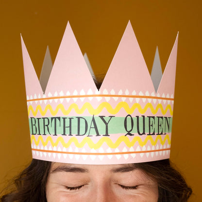 Birthday Queen Card - Party Hat