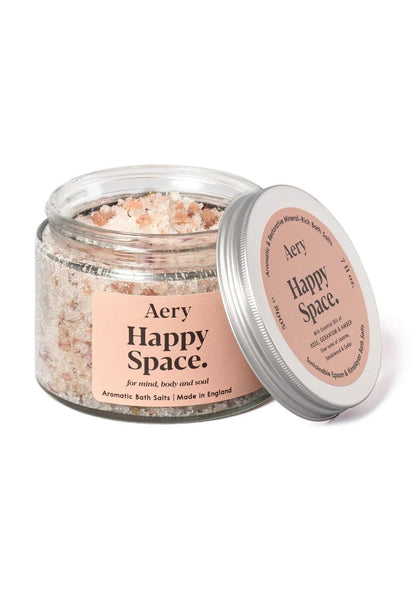 Happy Space Bath Salts - Rose Geranium and Amber