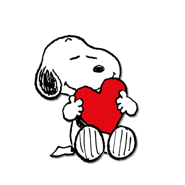 Peanuts Give Hugs Enamel Pin - Heart