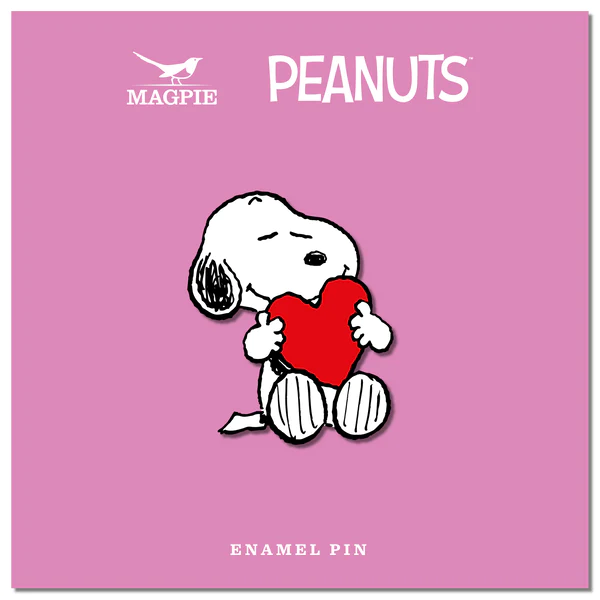 Peanuts Give Hugs Enamel Pin - Heart