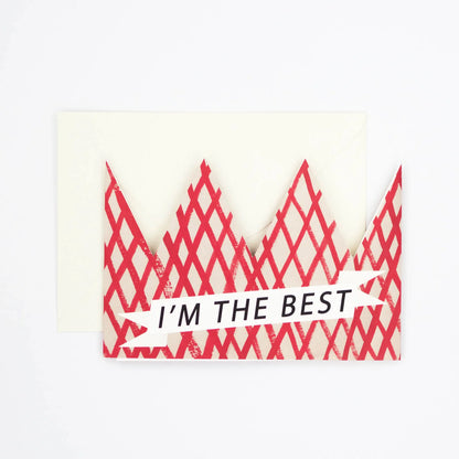 I'm The Best Card - Party Hat