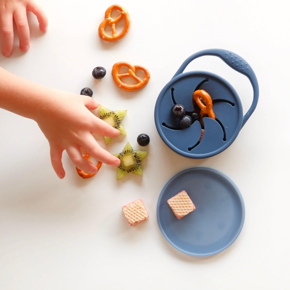 Collapsible Silicone Snack Pot - Sand