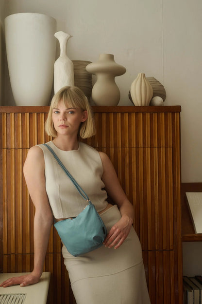 Cross Body Feel Good Baggy by Tinne + Mia - Stone Blue