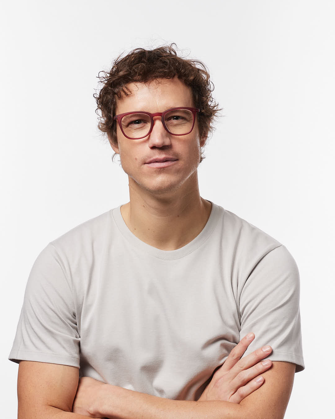 Unisex Reading Glasses - Style E - Cherry Red +2