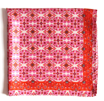 Silk Square Scarf 50 x 50 cm Agadir Fuschia