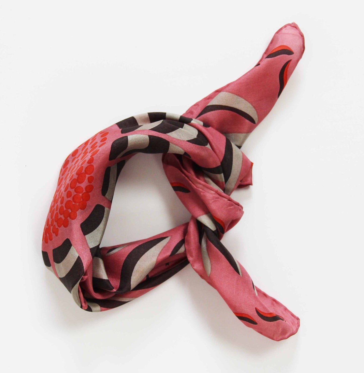 Silk Square Scarf 50 x 50 cm Forget-me-Not Orange