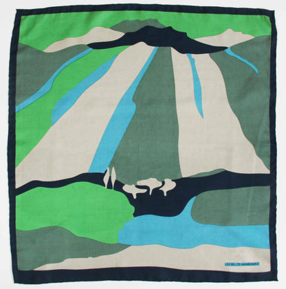 Silk Square Scarf 50 x 50 cm Vivaro Vert Green