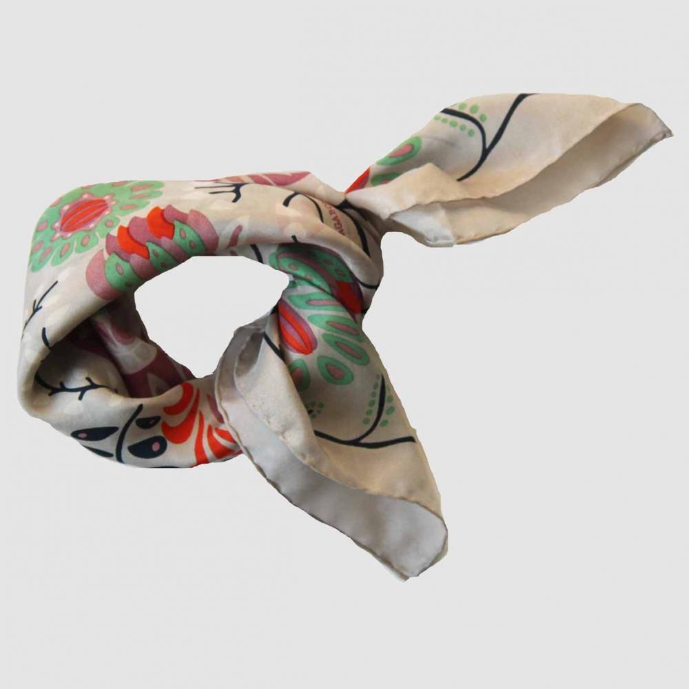 Silk Square Scarf 50 x 50 cm Marushka Grey