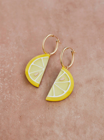 Lemon Slice Hoops