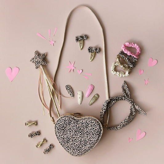 Leopard Fabric Clip Set