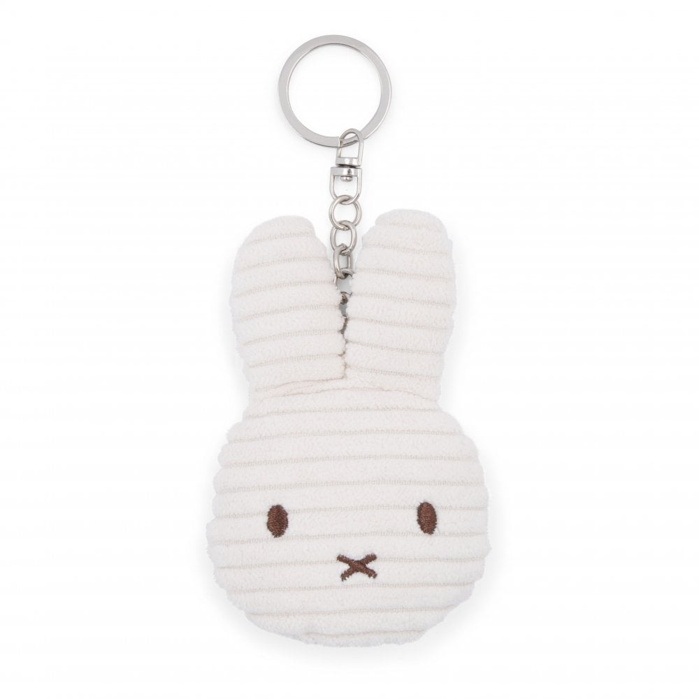 Miffy Flat Corduroy Keyring - White