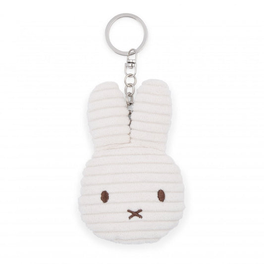 Miffy Flat Corduroy Keyring - White