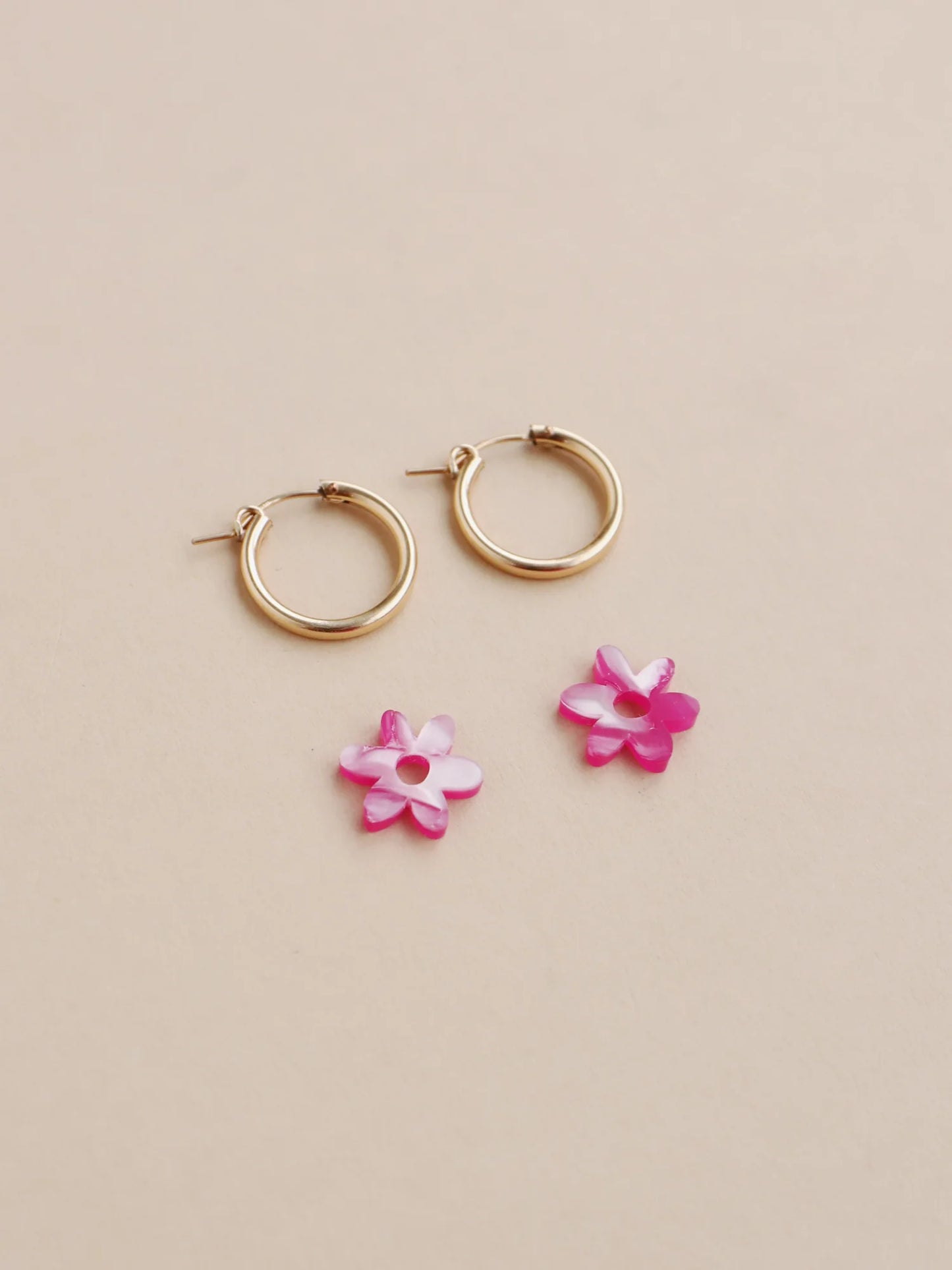 Mini Caia Hoops - Orchid