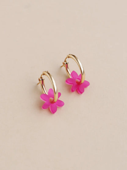 Mini Caia Hoops - Orchid