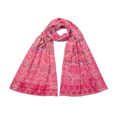 French Jacquard Scarf  - Leonce Rose
