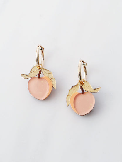 Mini Peach Hoops