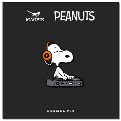 Peanuts Music Is Life Enamel Pin - DJ