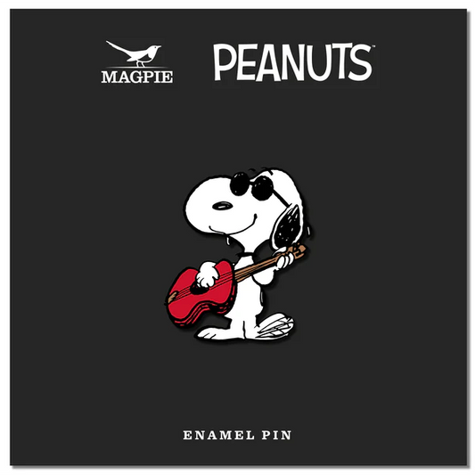 Peanuts Music Is Life Enamel Pin - Guitar