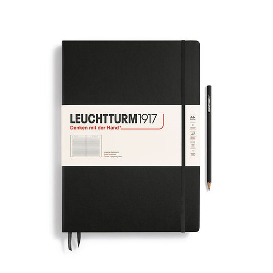Leuchtturm A4 Ruled Hardcover Notebook Black