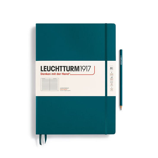 Leuchtturm A4 Ruled Hardcover Notebook Pacific Green