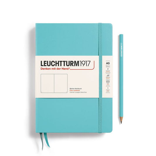 Leuchtturm A5 Plain Notebook Aquamarine