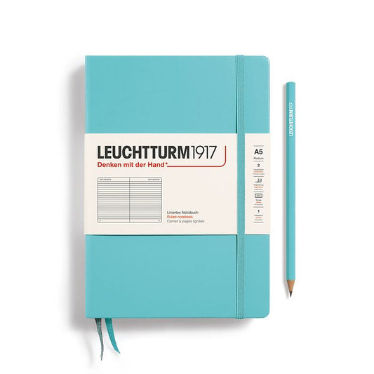 Leuchtturm A5 Ruled Notebook Aquamarine