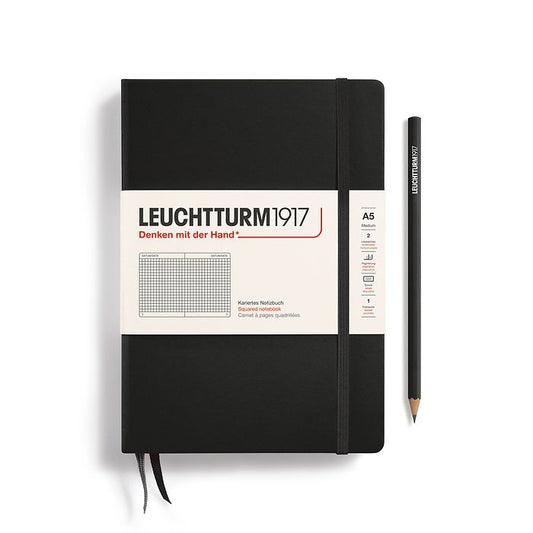 Leuchtturm A5 Squared Notebook Black