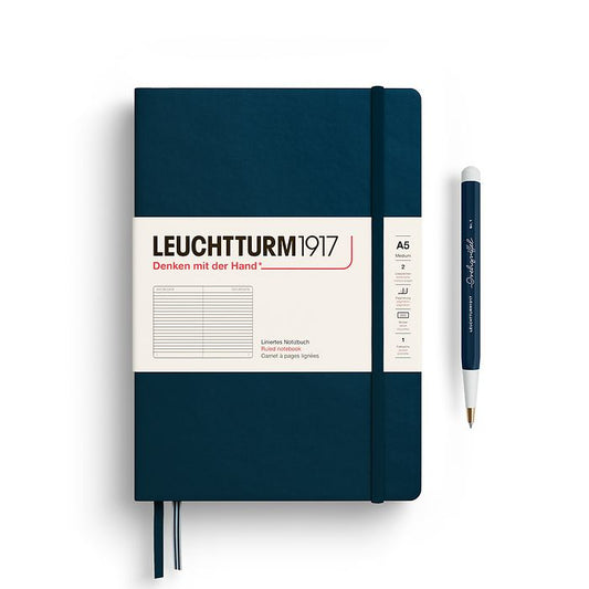 Leuchtturm A5 Ruled Hardcover Notebook Deep Sea